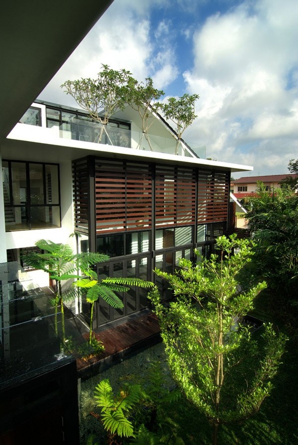 Nhà đẹp độc đáo với hồ bơi trên sân thượng - Archi