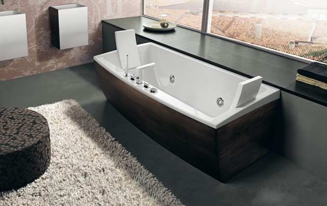 dark timber finish bathtub dark timber finish bathtub