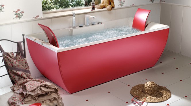 red bathtub red bathtub